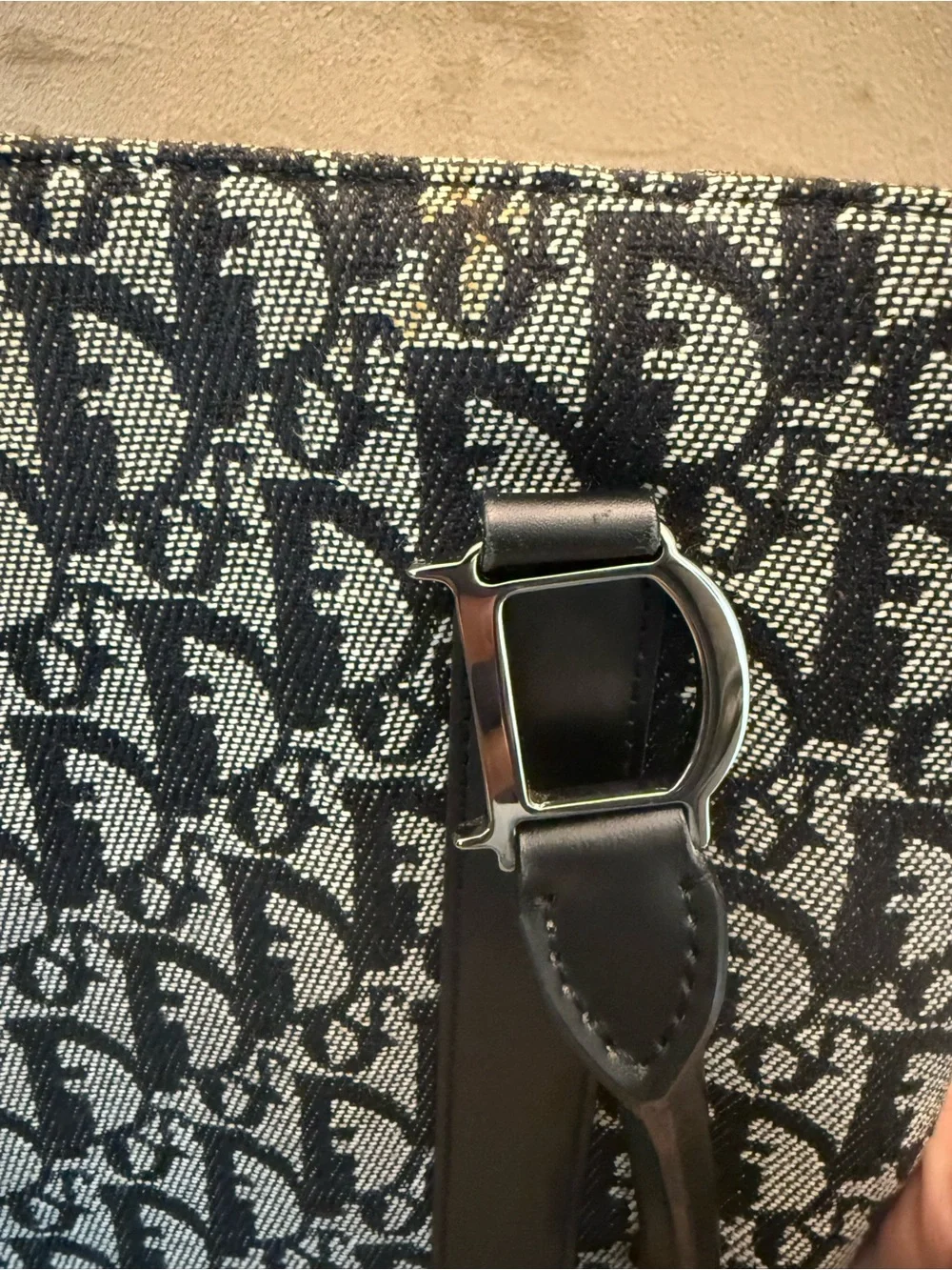 Christian Dior Black/Grey Diorissimo Canvas Vertical Tote Bag - Picture 9 of 16